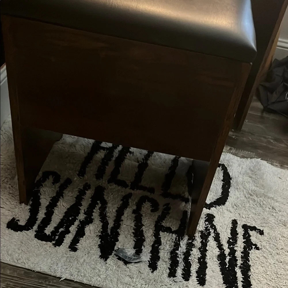 Wooden Vanity with Mirror and Lights